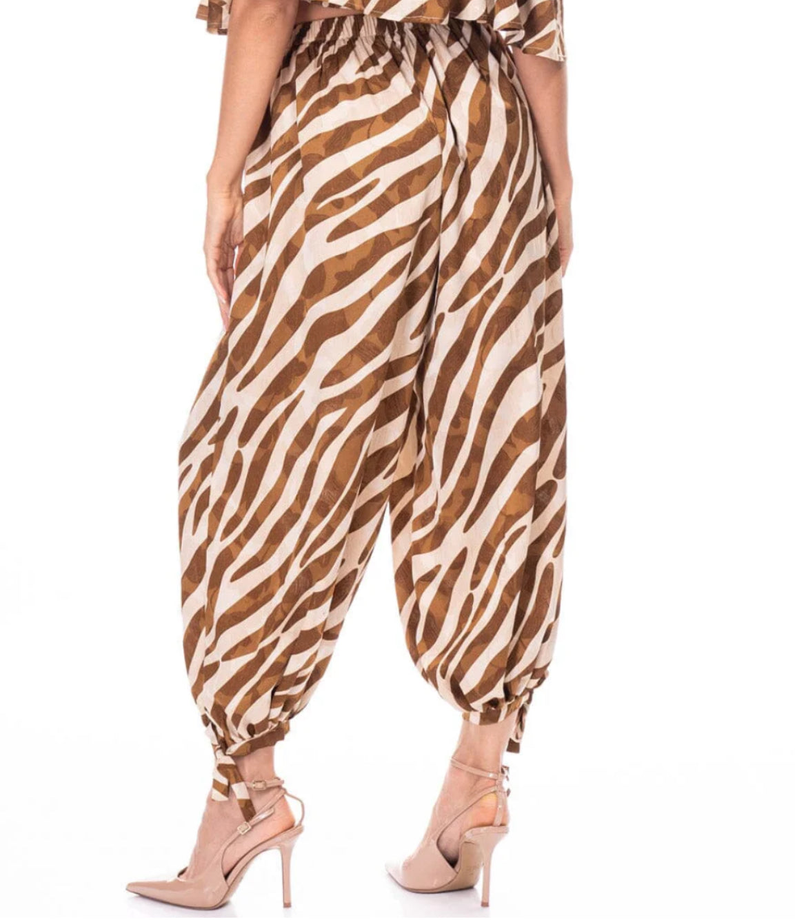 041126 Jasmine Elastic Waist Jogger Style Pants