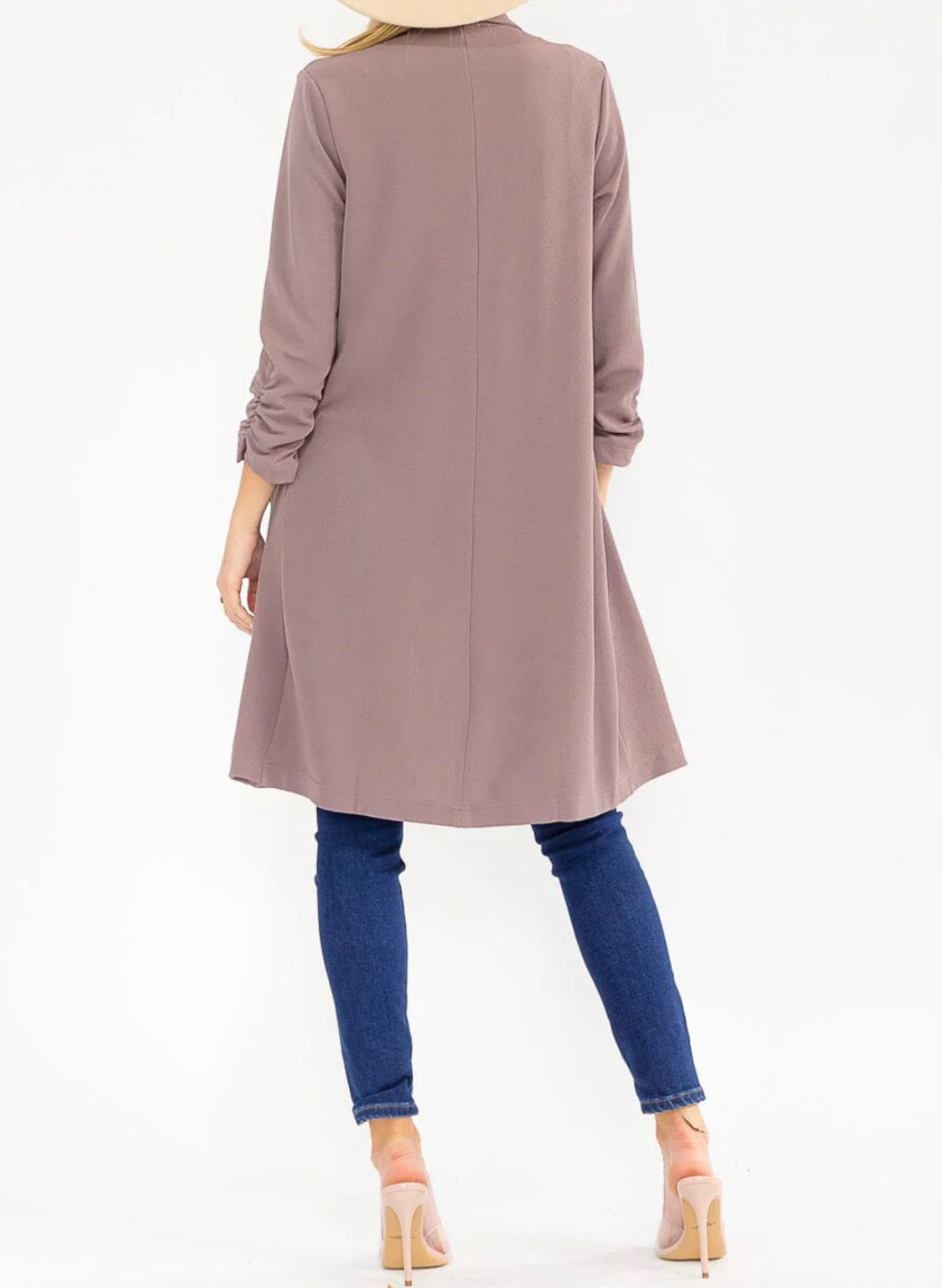 111425 Tiana 3/4 Sleeve Open-front Cardigan