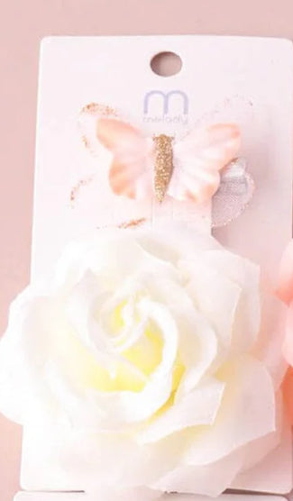 042024 - Ivy Assorted Flower & Butterfly Barrettes Hair Clip