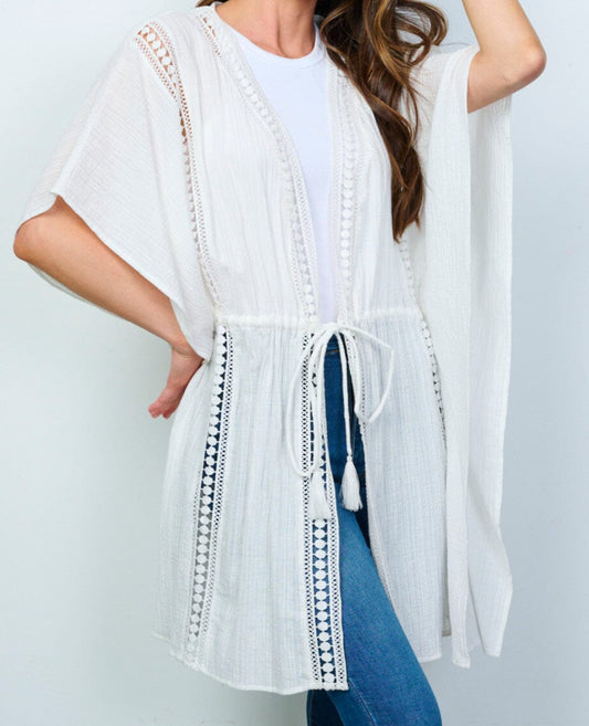 020625 Janet Batwing Sleeve Self-tie Kimono