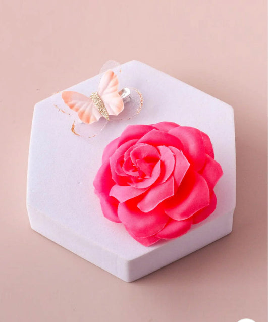 042024 - Ivy Assorted Flower & Butterfly Barrettes Hair Clip