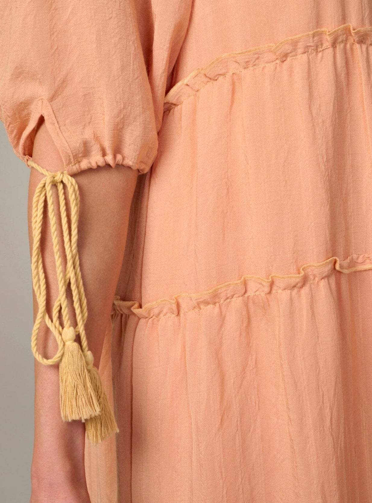 060925 - Tyra V-neckline Tiered Maxi Dress