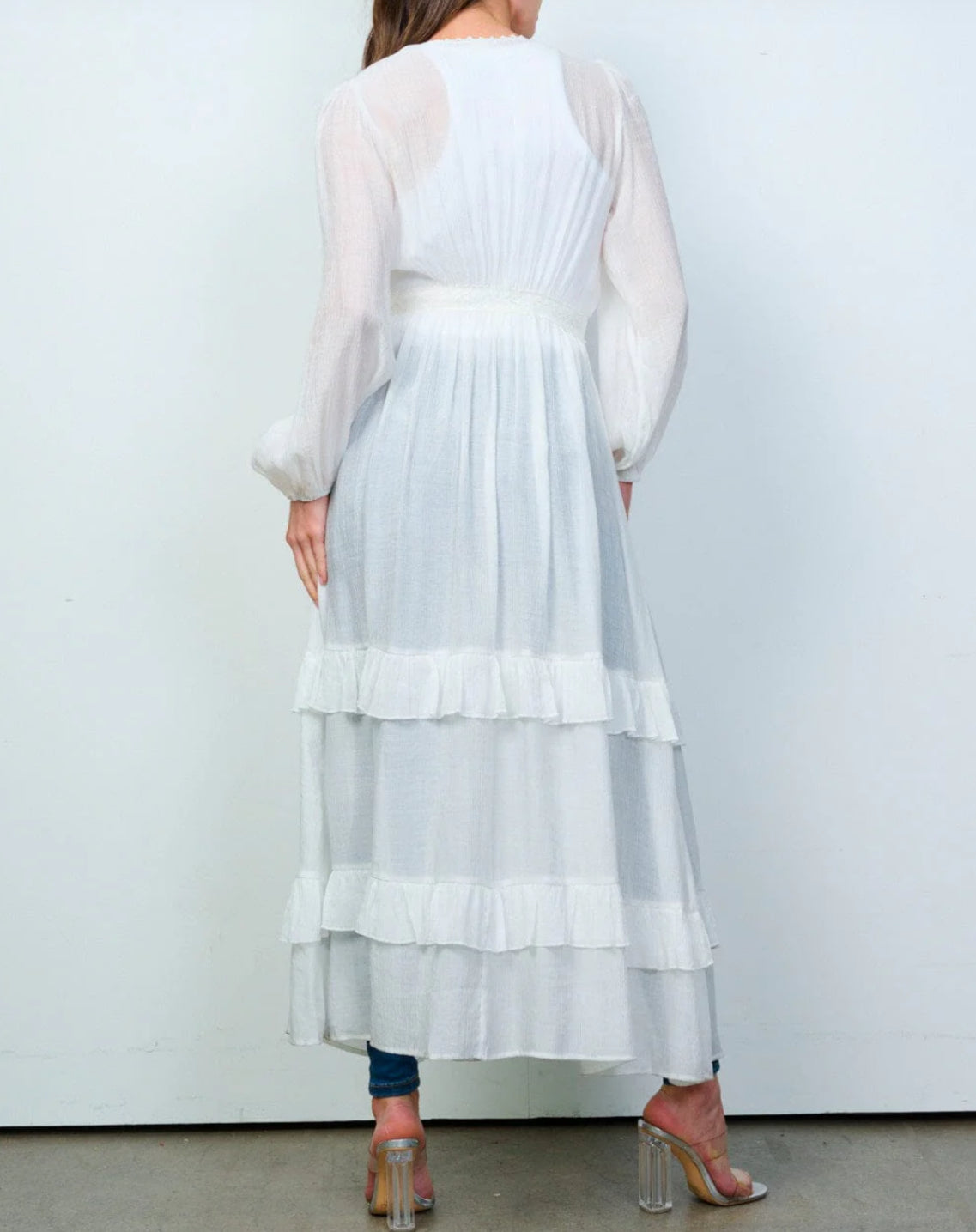 020525 Marie Long Sleeve Open Front Kimono