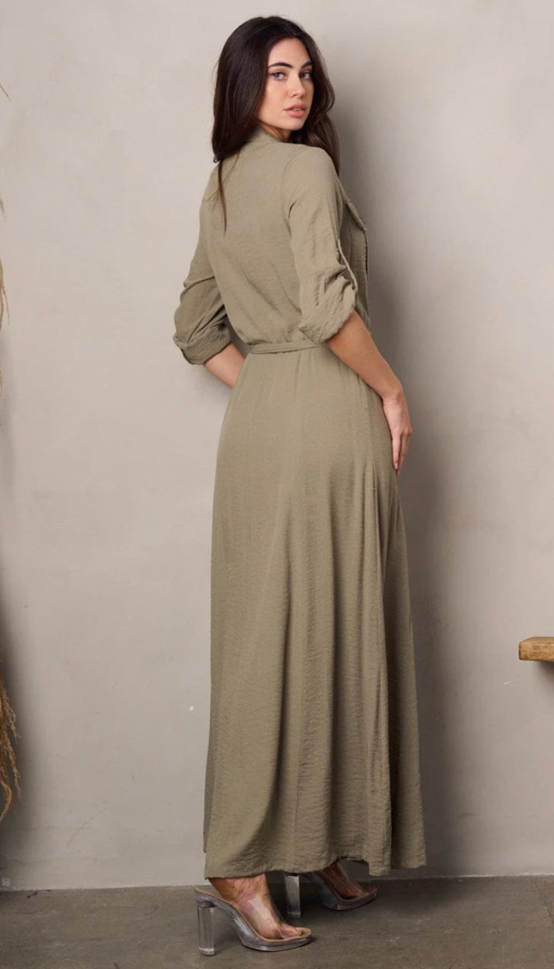 021025- Button-up Maxi Drees