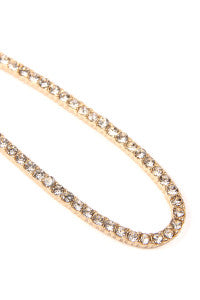 708 Long Teardrop Rhinestone Earrings