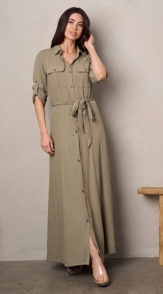 021025- Button-up Maxi Drees