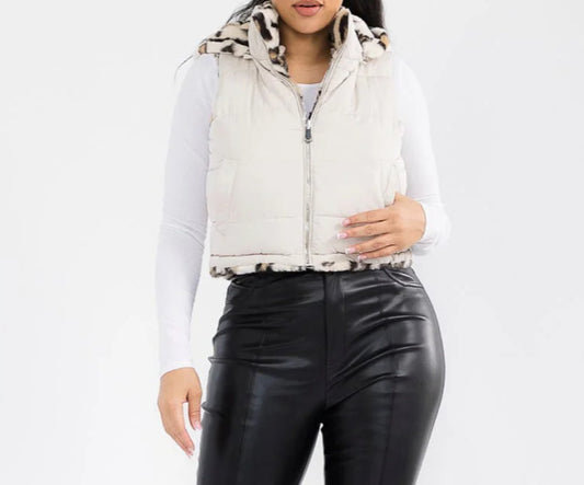 101225 Shane reversible sherpa vest