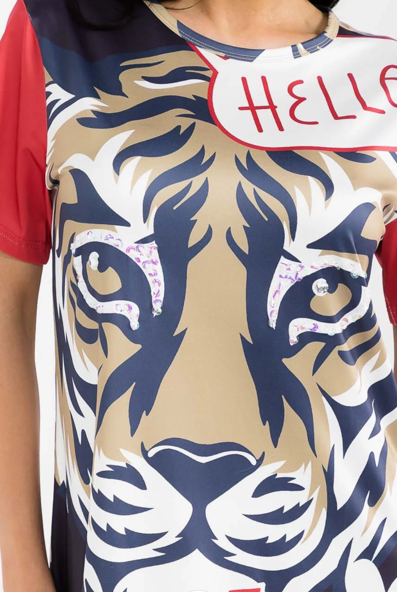040426 Jazmine Short Sleeve Graphic Tunic