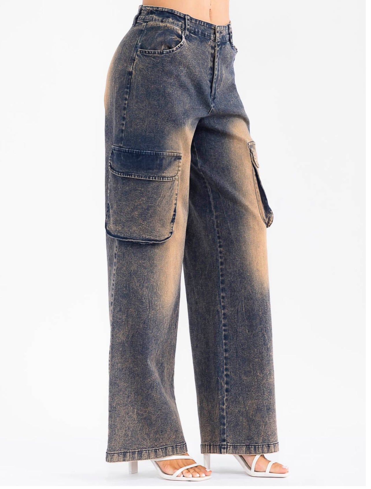 111525 Jolie Denim Cargo Pants