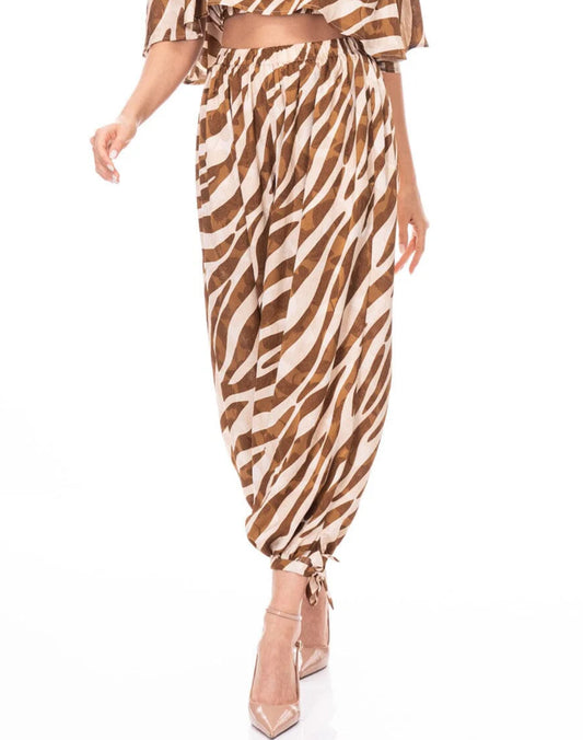 041126 Jasmine Elastic Waist Jogger Style Pants