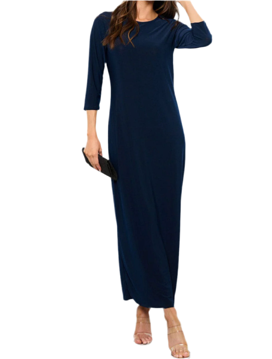 120124 - Tasha 3/4 Sleeve Maxi Dress