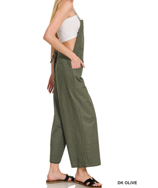 100225 - Lexi Woven Spaghetti Strap Jumpsuit