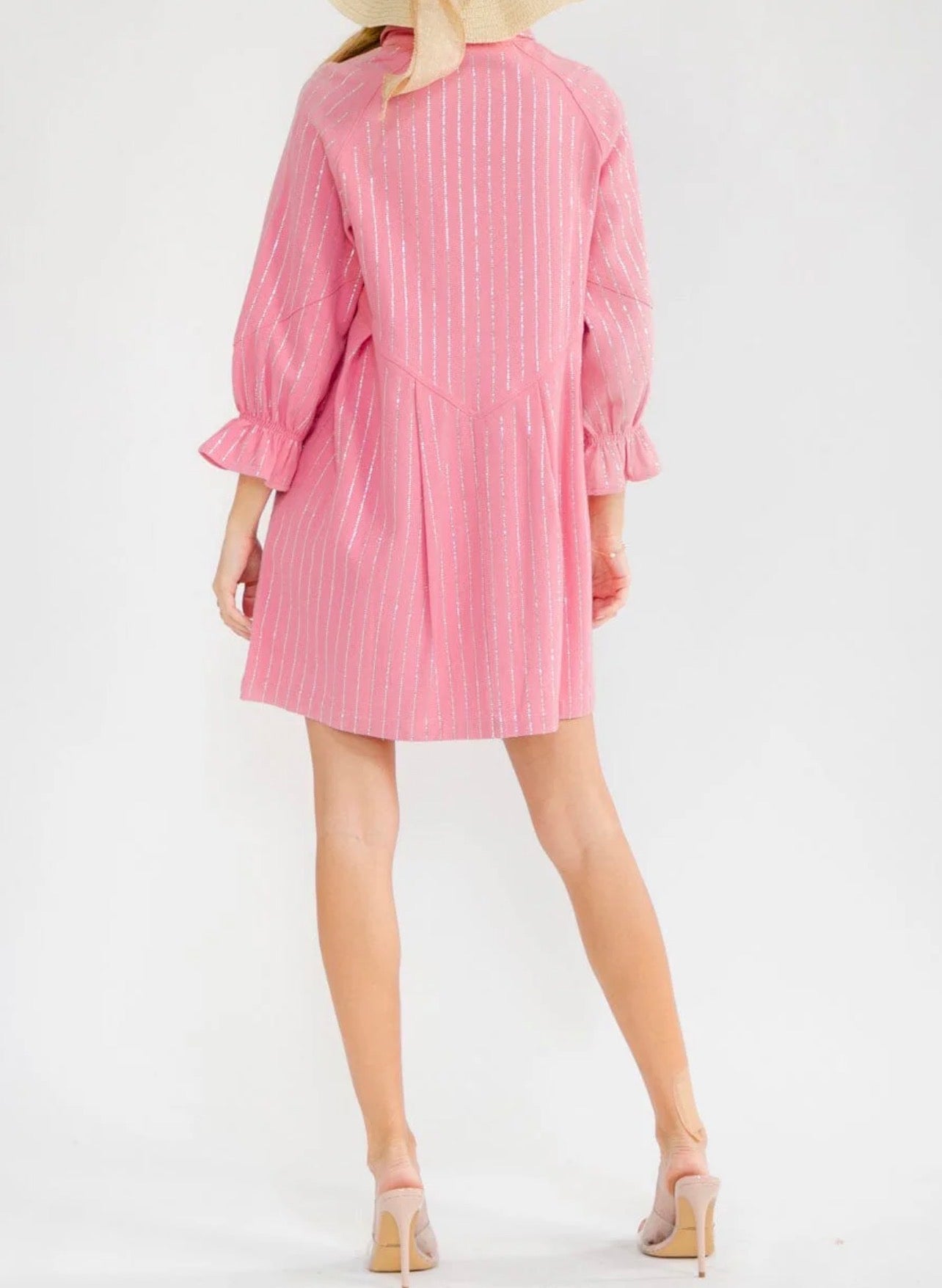 050126 - Sabrina Rhinestone-embellished Cotton Denim Mini Dress