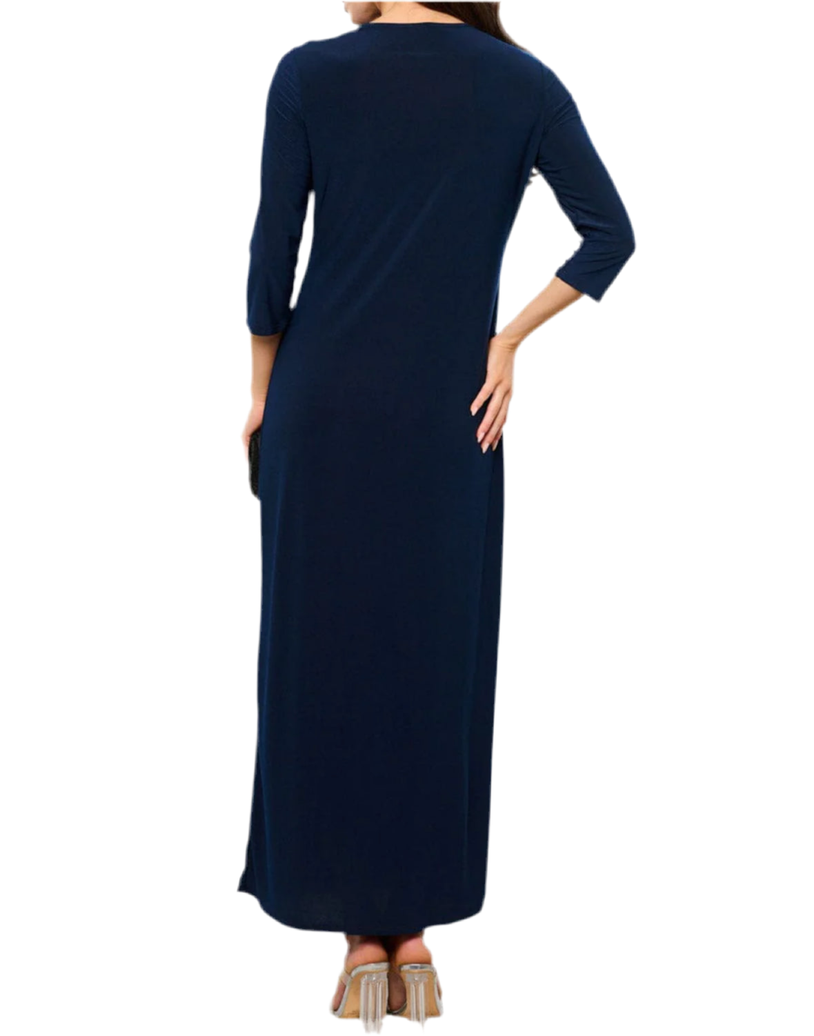 120124 - Tasha 3/4 Sleeve Maxi Dress