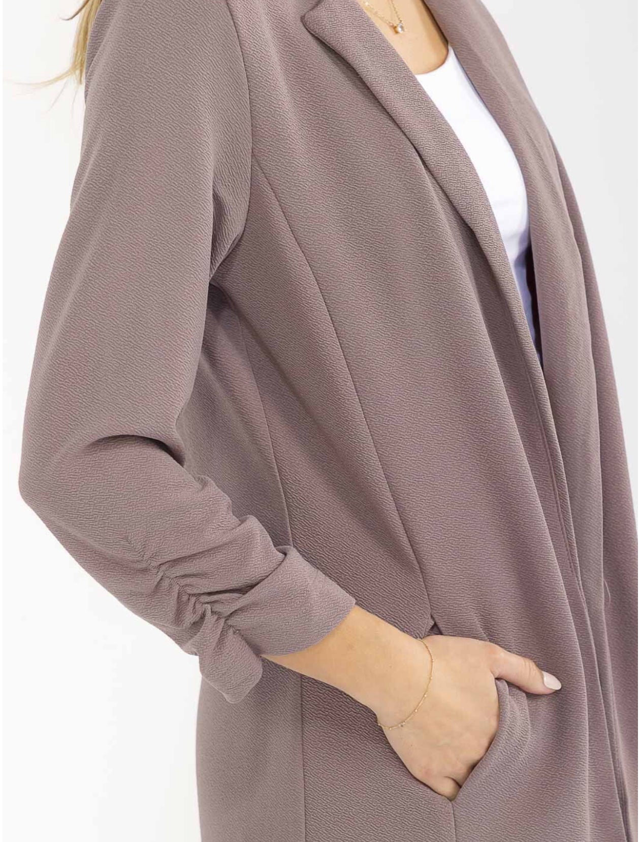111425 Tiana 3/4 Sleeve Open-front Cardigan