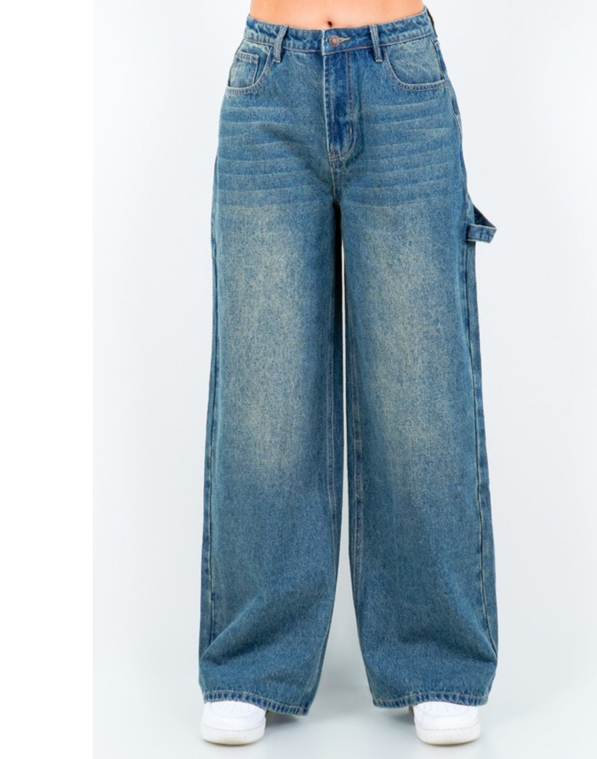 110624 - Viv Wide Leg Vintage Blue Jeans