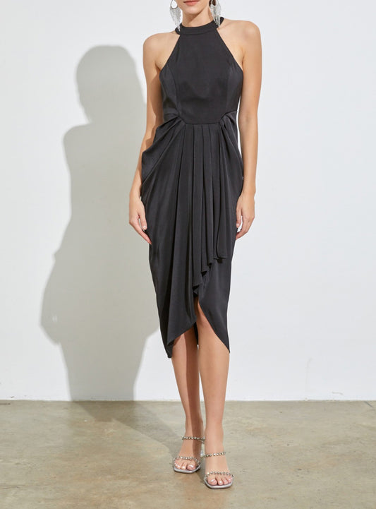 020924 - Anya Draped Cocktail Dress