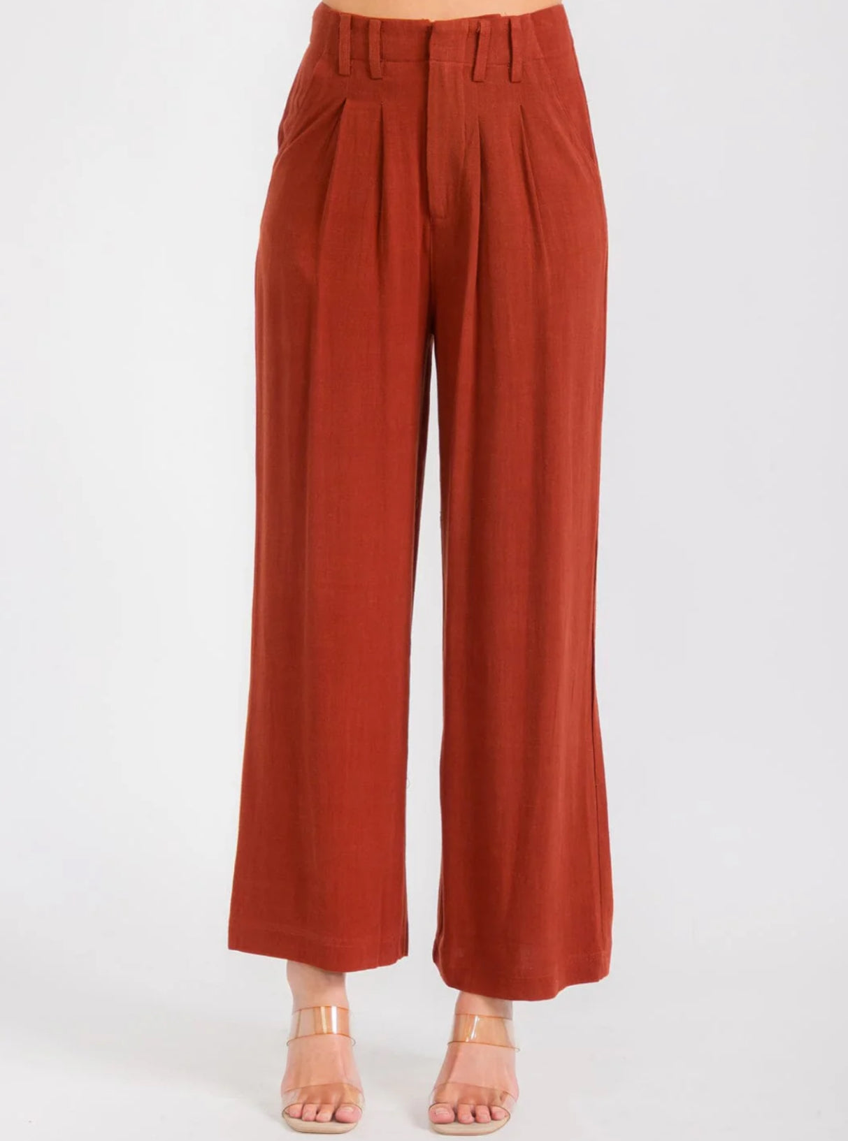 061225 - Suri Pleated Wide Leg Pants