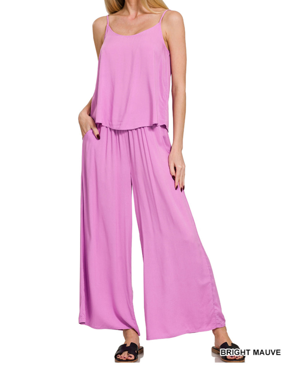 100425 - Sharlyn Woven Cami & Pants Set