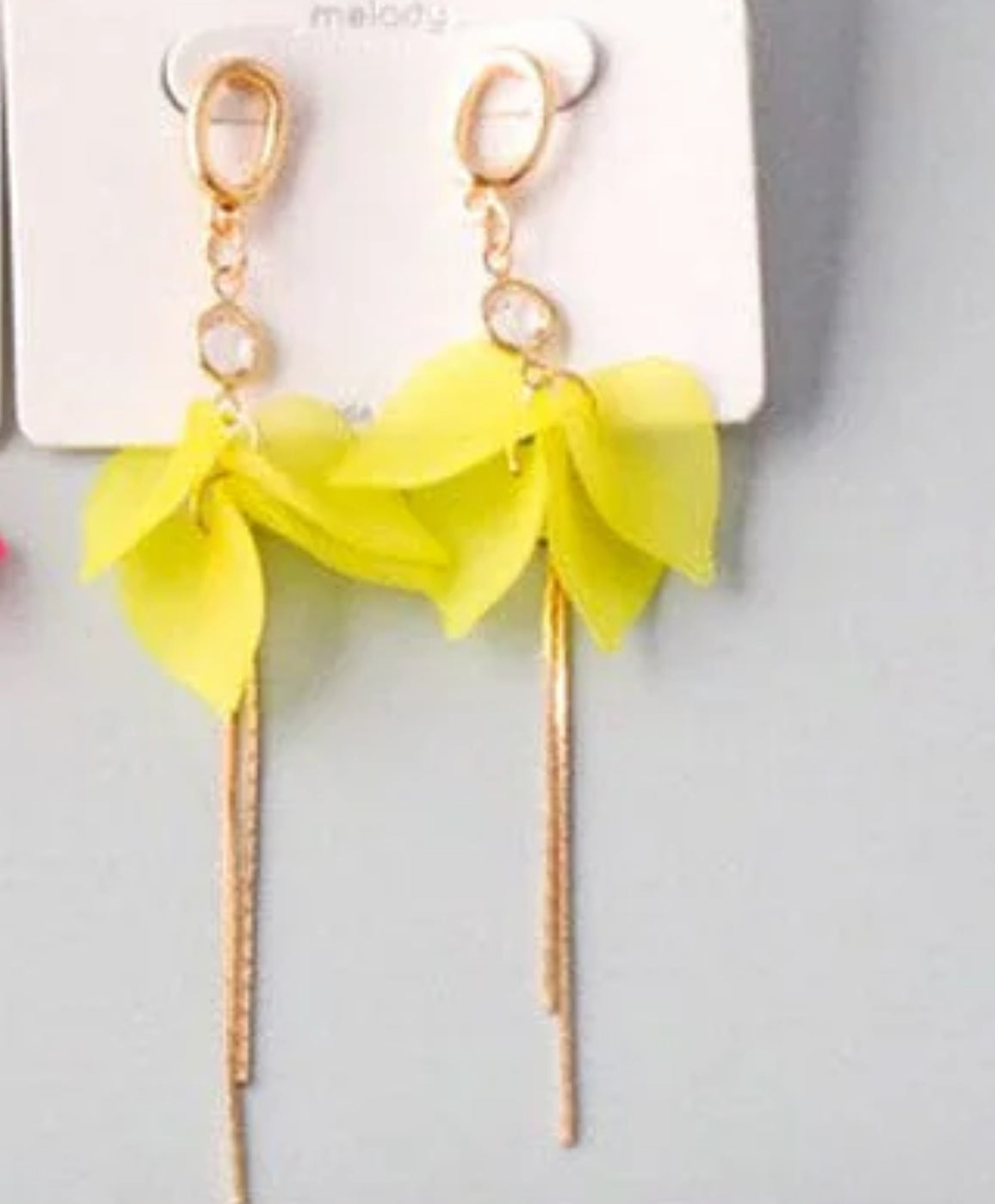 022124 - Charise Assorted Colors Flower Dangling Earrings