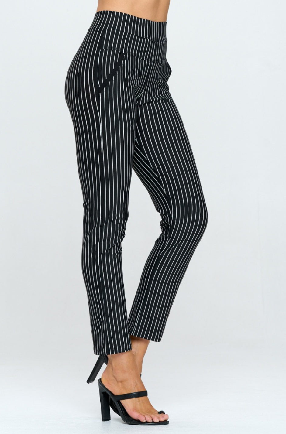 021024 - Olive Pinstripe Pants