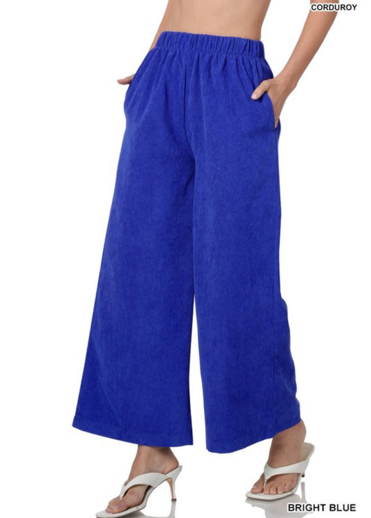 100625 - Jasmine Corduroy Wide Leg Pants