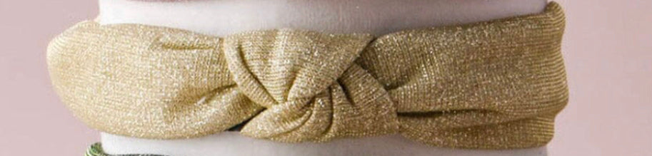 Shimmer Front Knot Headband