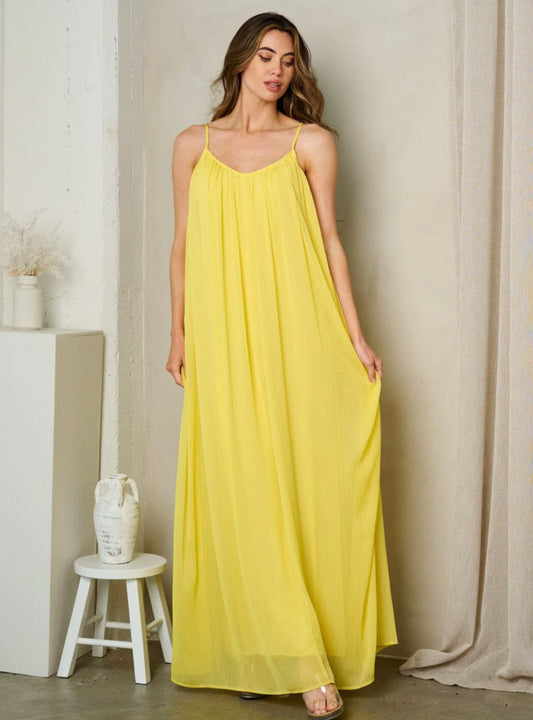 8203 Spaghetti Strap Maxi Dress