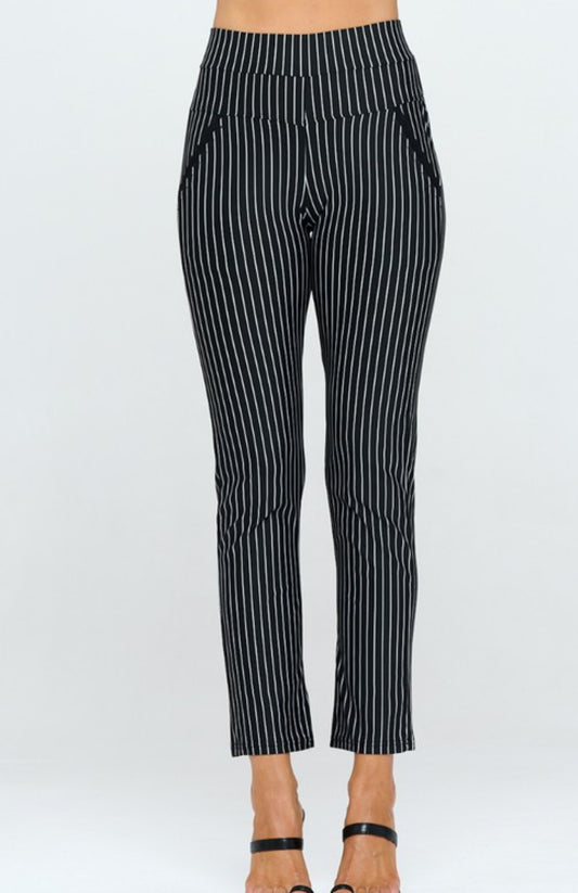 021024 - Olive Pinstripe Pants