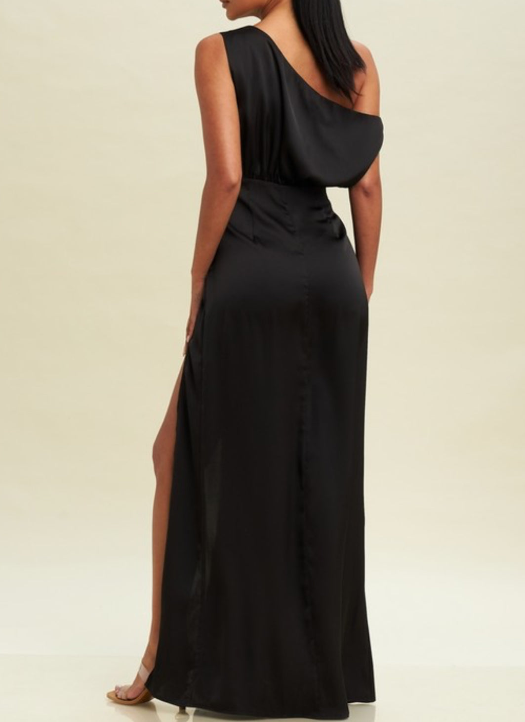 090224 - Lorna Satin Side Slit Maxi Dress