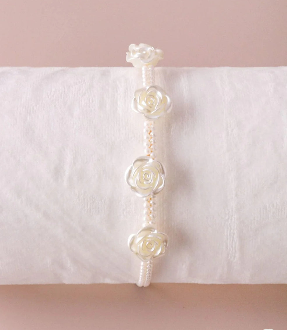 031424 - Jade Pearl Flower Design Headband