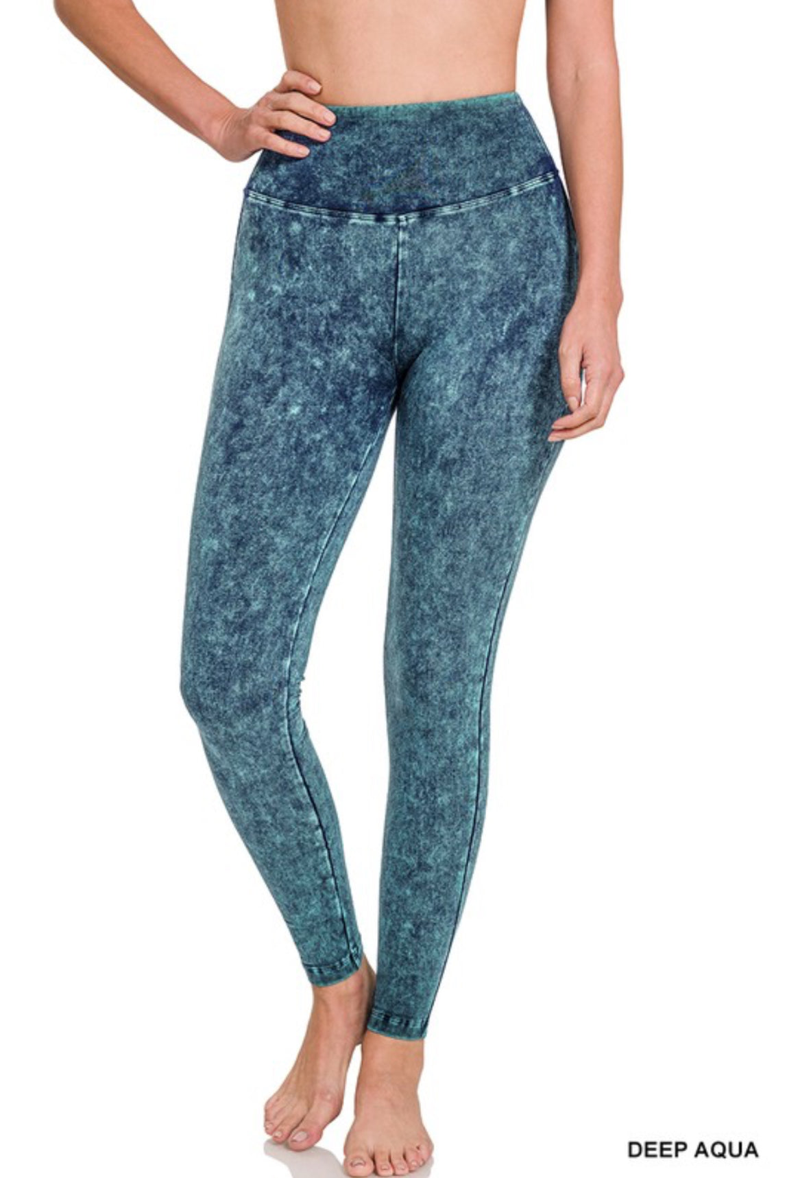 100825 - Jinky Mineral Washed Wide Waistband