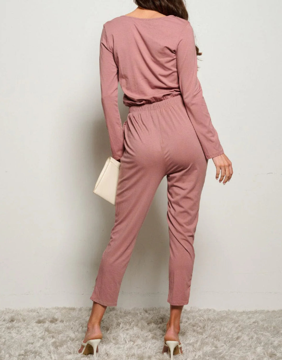 090624 - Jayden Long Sleeve with Pockets Jumpsuit