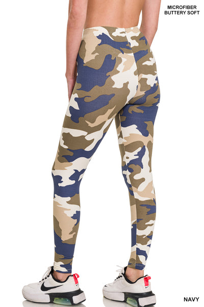 031224 - Abigail Brushed Microfiber Camouflage Print Leggings