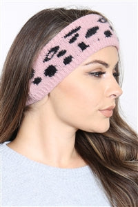 707 Leopard Knit Headband