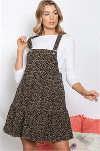 (4513) - Leopard Jumper Dress