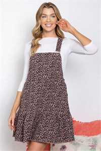 (4513) - Leopard Jumper Dress