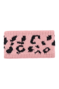 707 Leopard Knit Headband