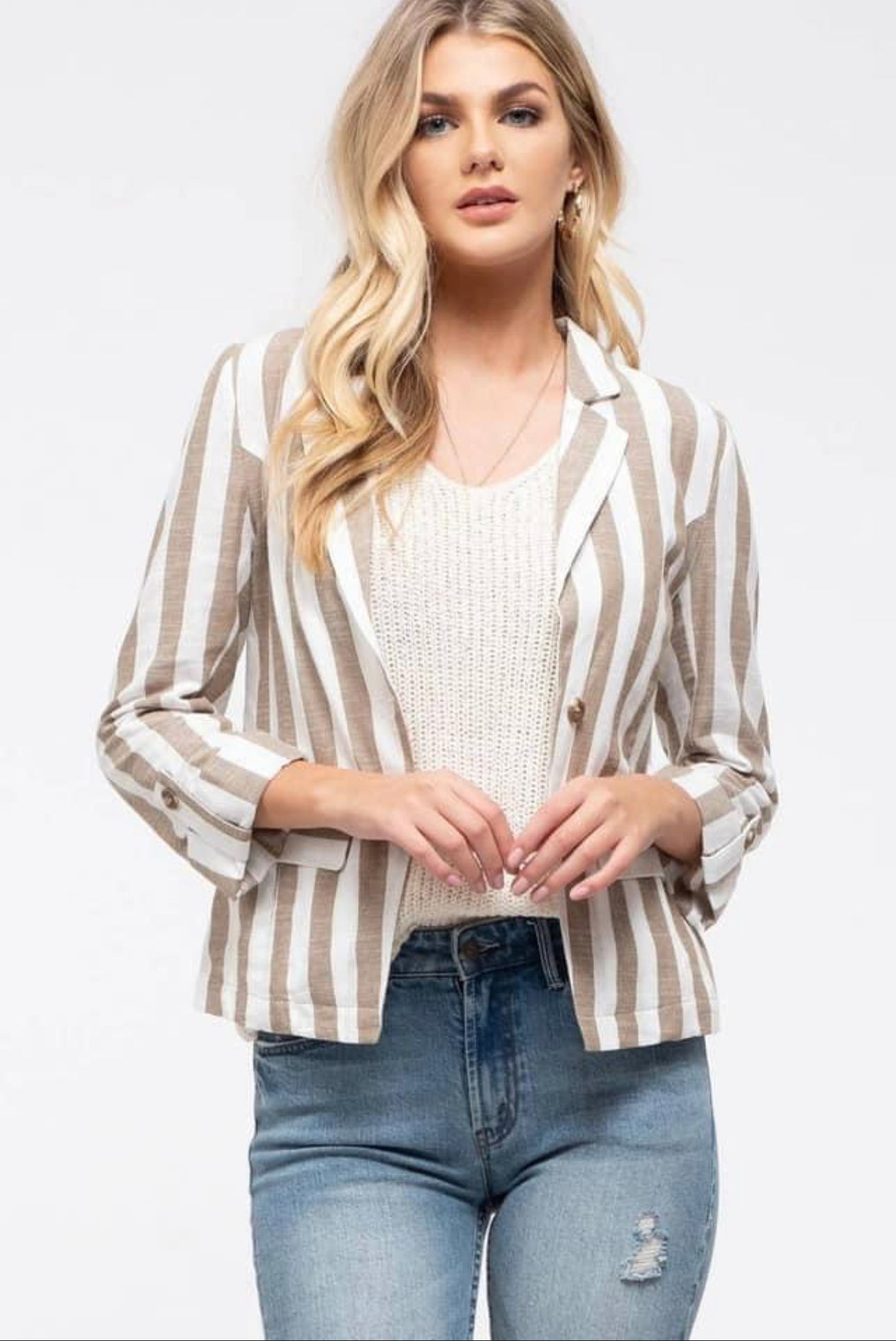 7383 Stripes Blazer