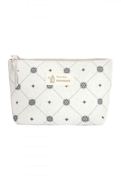 (633) Diamond Print Cosmetic Bag