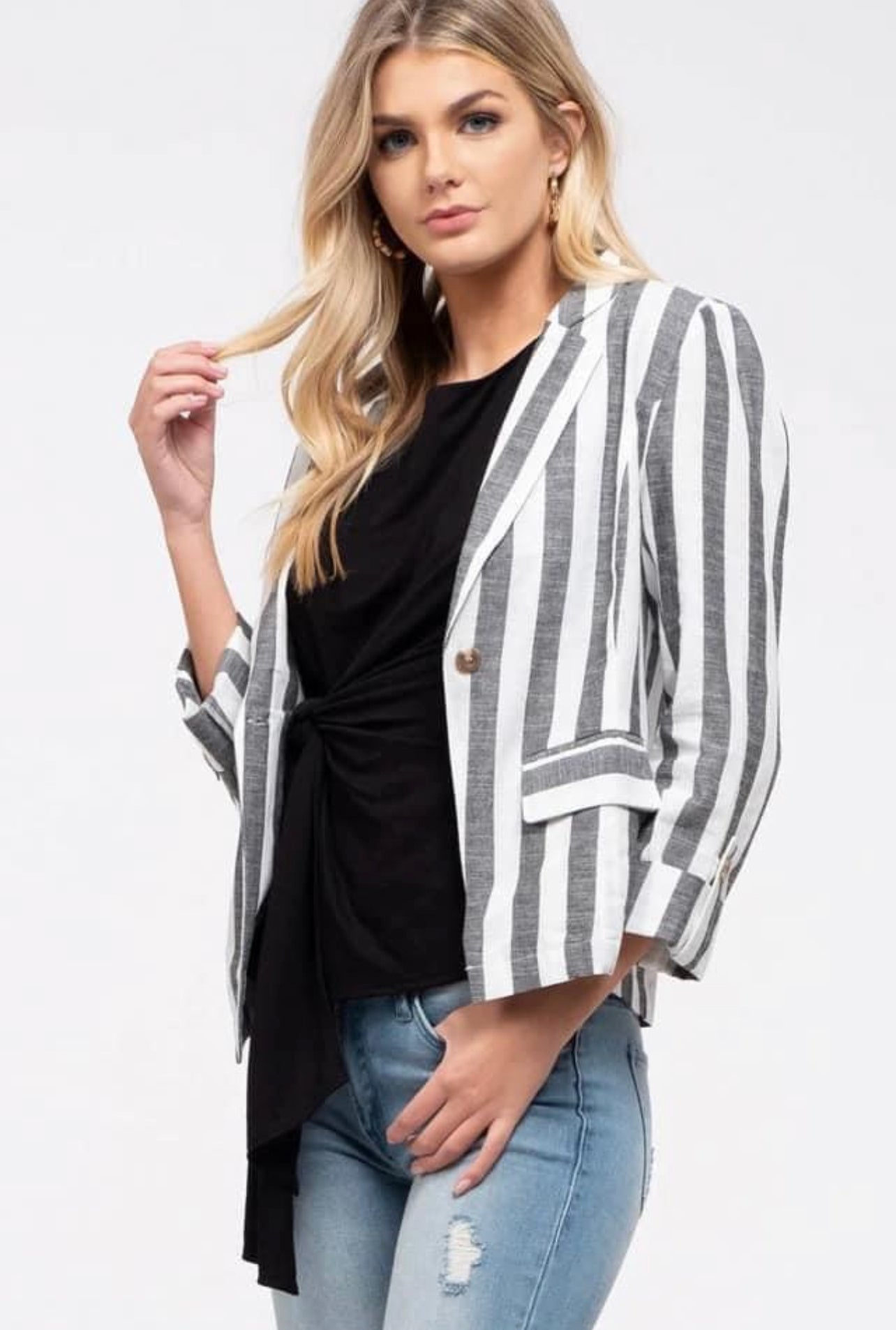 7383 Stripes Blazer