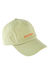 (4563)SECRET EMBROIDERED CAP-IVORY