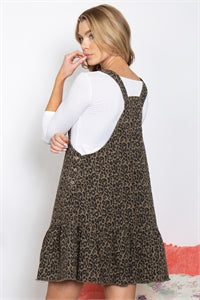 (4513) - Leopard Jumper Dress